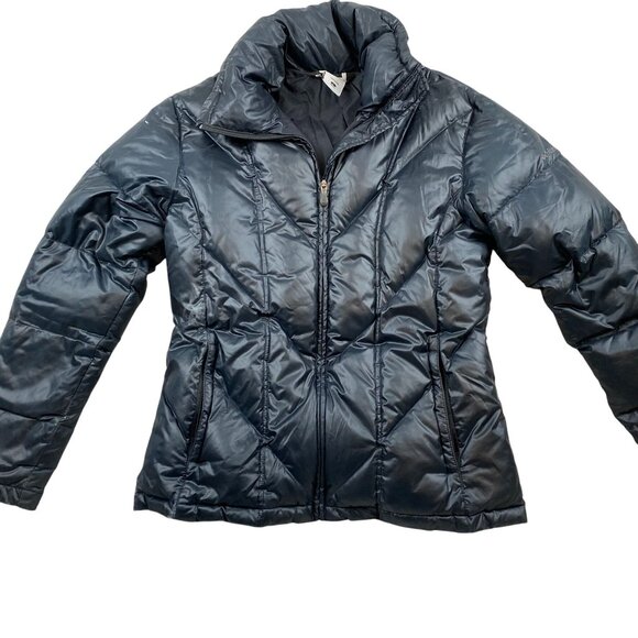 Columbia Womens Black Puffer Jacket Large 80% Duck Down 20% Feathers wl5066 - Picture 1 of 13